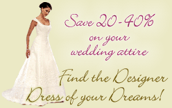 20-40% off the wedding dress of your dreams